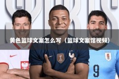 黄色篮球文案怎么写（篮球文案馆视频）