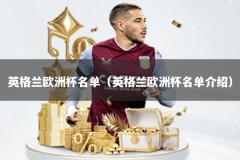 英格兰欧洲杯名单（英格兰欧洲杯名单介绍）