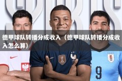 德甲球队转播分成收入（德甲球队转播分成收入怎么算）