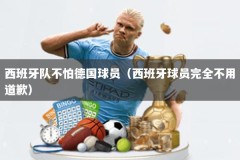 西班牙队不怕德国球员（西班牙球员完全不用道歉）