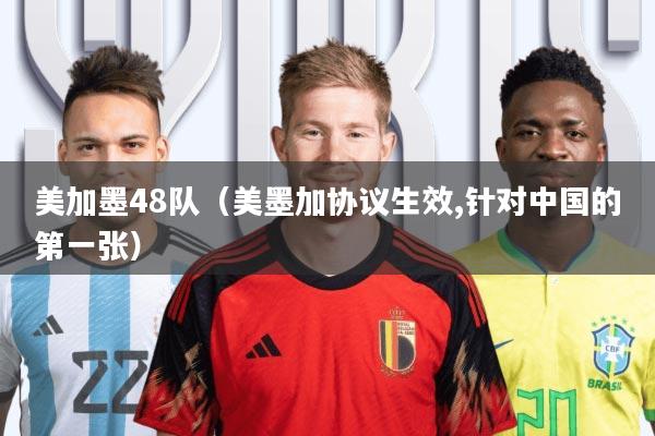 美加墨48队(美墨加协议生效,针对中国的第一张)